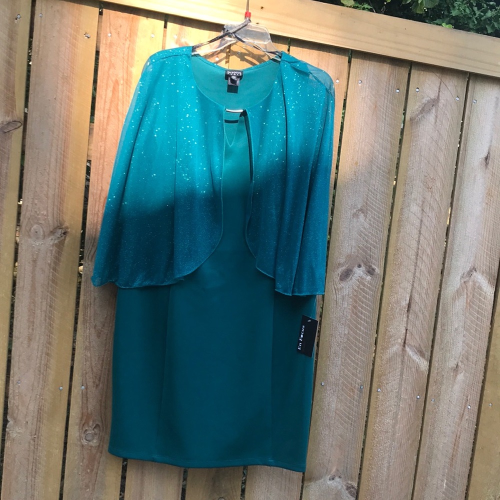 Enfocus Women Sparkly Green Dress